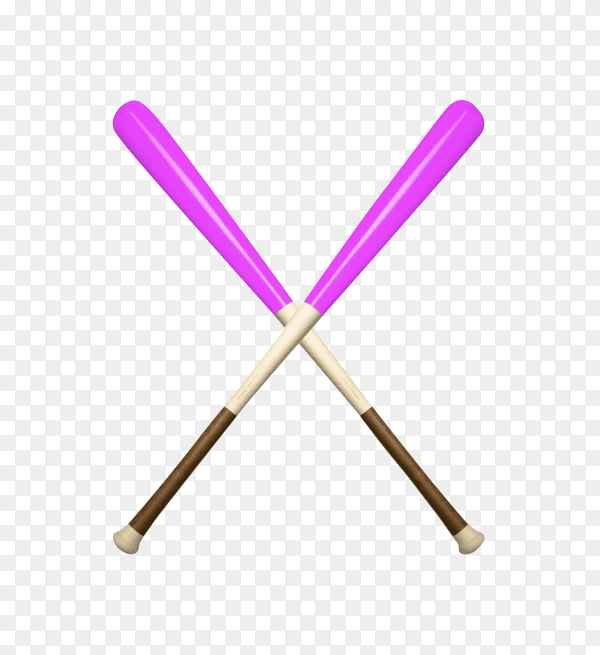 Baseball bats isolated on transparent background PNG