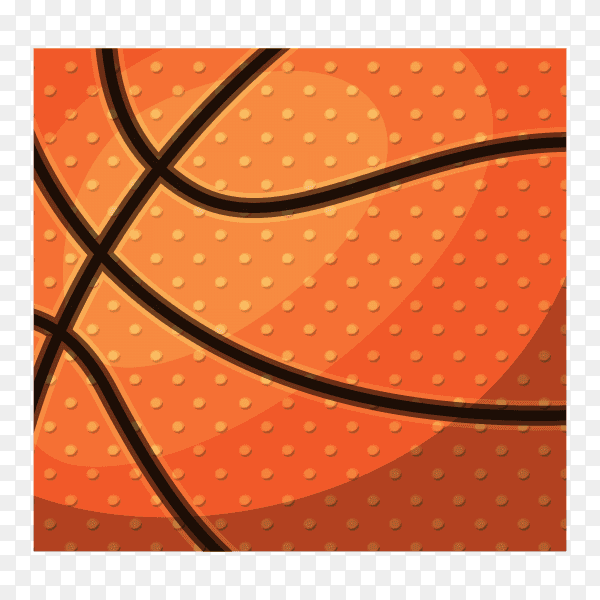 Basketball sport design on transparent background PNG