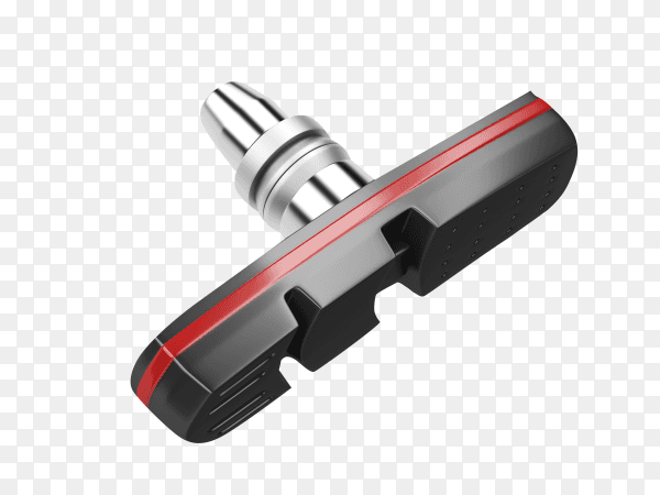 Bicycle brake pad on transparent background PNG