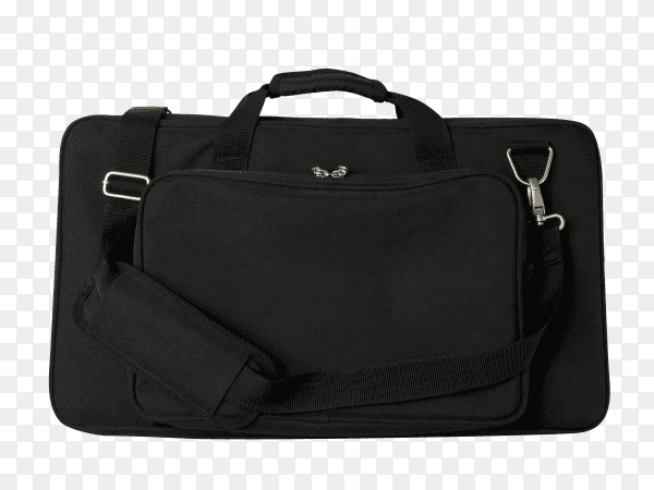 Big black bag isolated on transparent background PNG