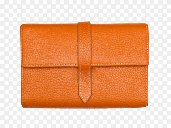 Big brown purse on transparent background PNG