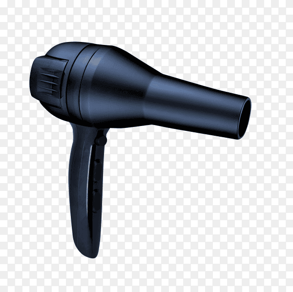 Black dryer isolated on transparent background PNG