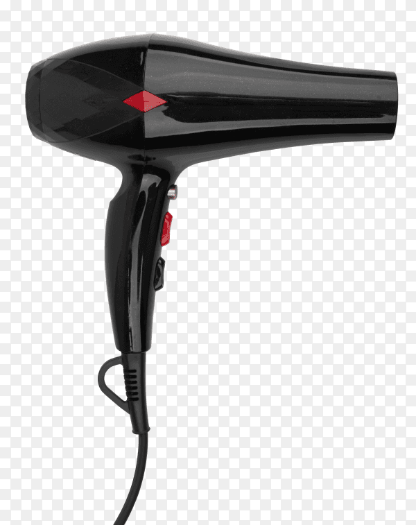 Black dryer on transparent background PNG