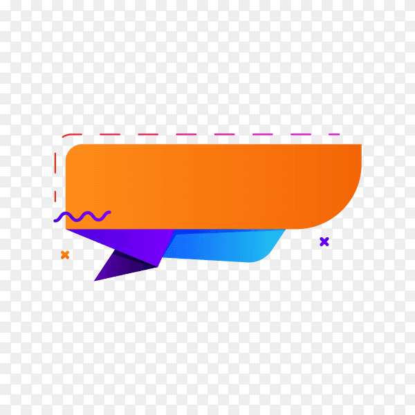 Colorful banner design premium vector PNG