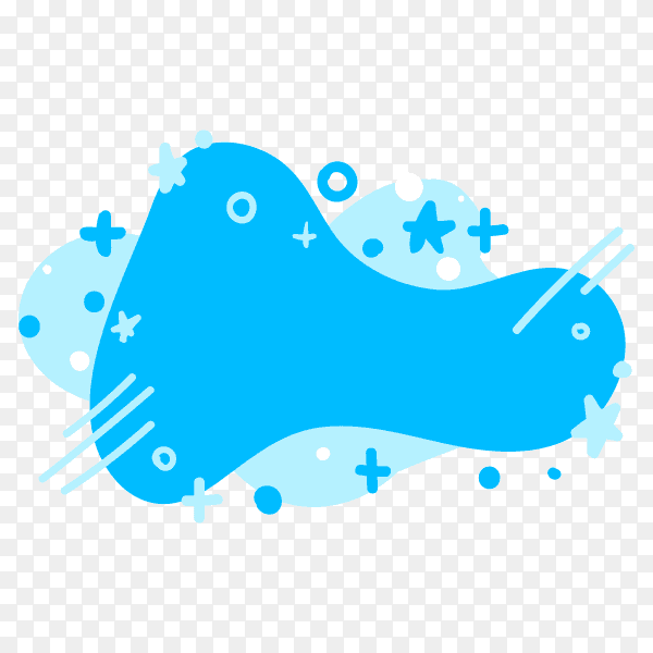 Colorful bubble for speech on transparent background PNG