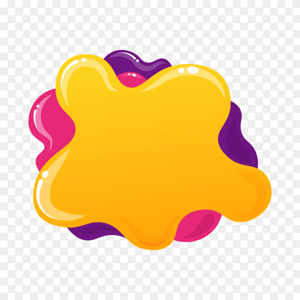 Colorful bubble for speech premium vector PNG