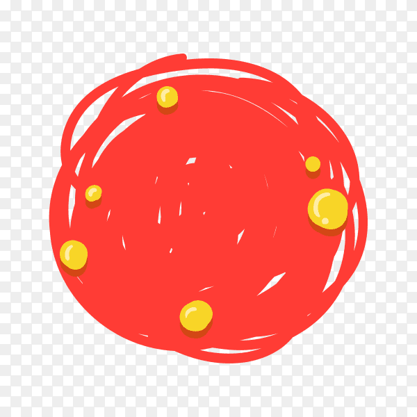 Colorful hand drawn speech bubble on transparent background PNG
