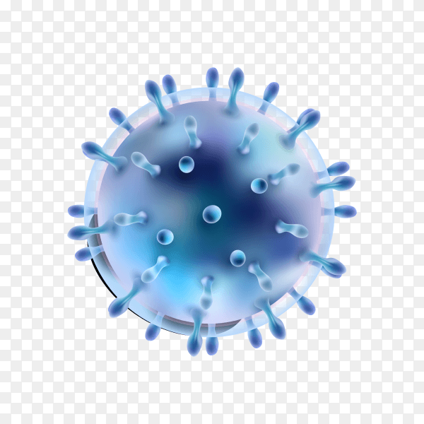Coronavirus isolated on transparent background PNG
