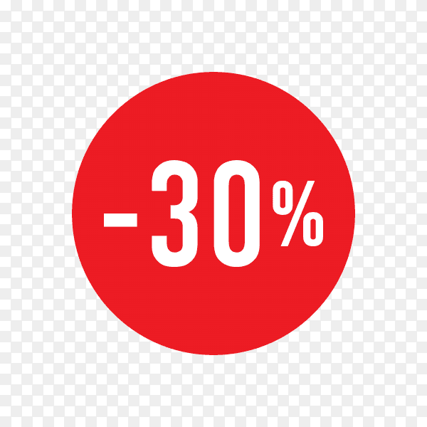 Discount tag template design for sale banner on transparent background PNG