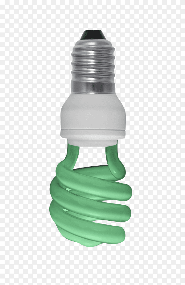 Eco led light bulb isolated on transparent background PNG