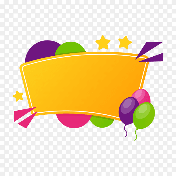 Empty colorful gradient speech bubble premium vector PNG
