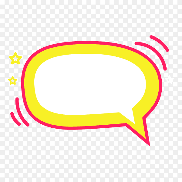 Empty design element for comic book premium vector PNG