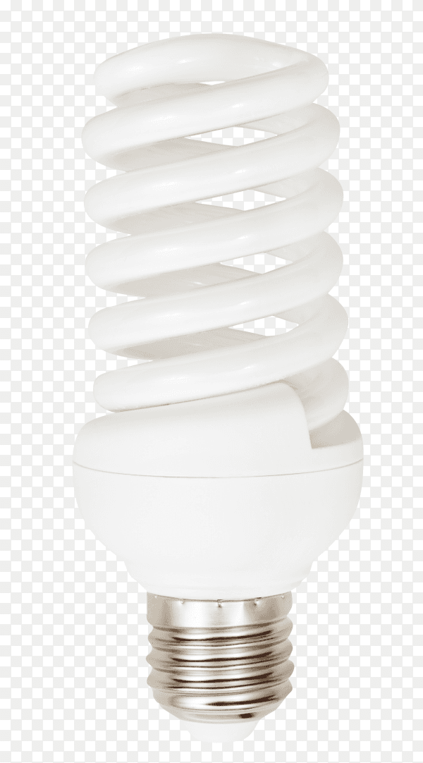 Energy saving lamp isolated on transparent background PNG