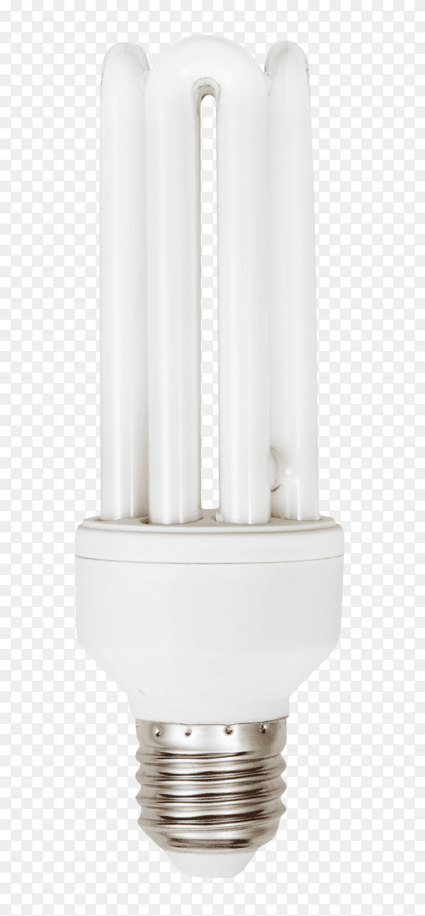Energy saving lamp on transparent background PNG