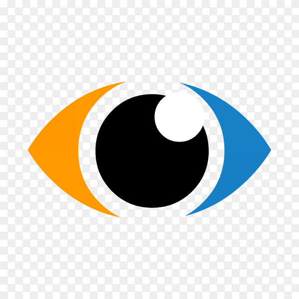 Eye care logo on transparent background PNG
