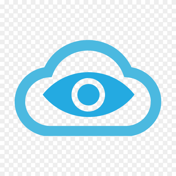 Eye icon on transparent background PNG