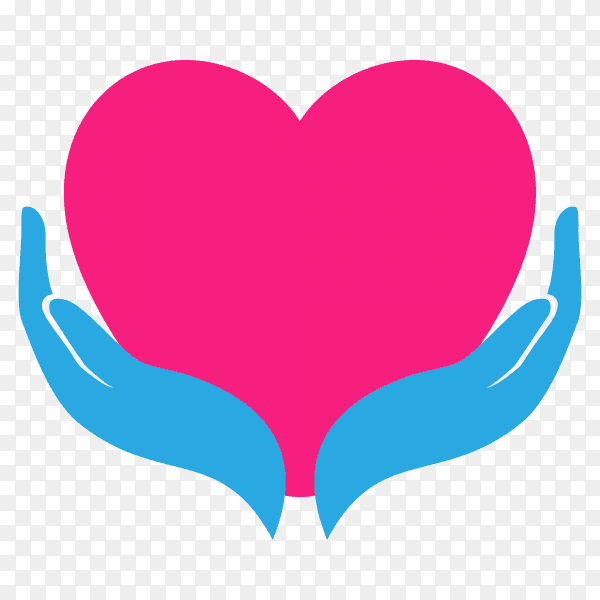 Family care logo design on transparent background PNG