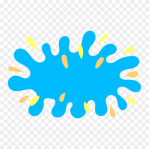 Flat design colorful speech bubble on transparent background PNG