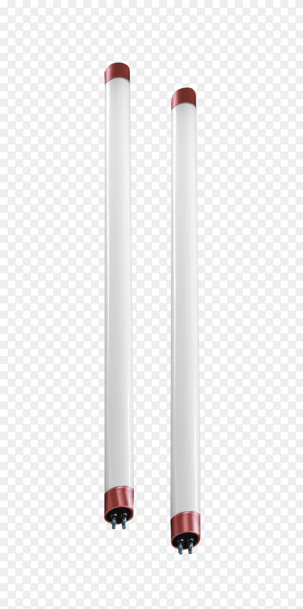 Fluorescent lamp isolated on transparent background PNG
