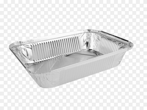 Foil Food Box on transparent background PNG
