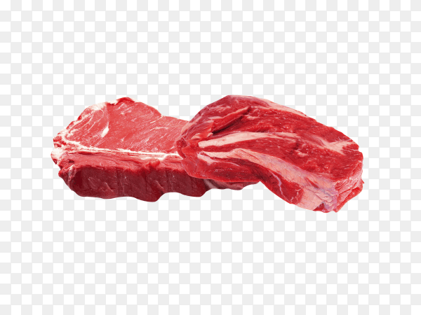 Fresh meat isolated on transparent background PNG
