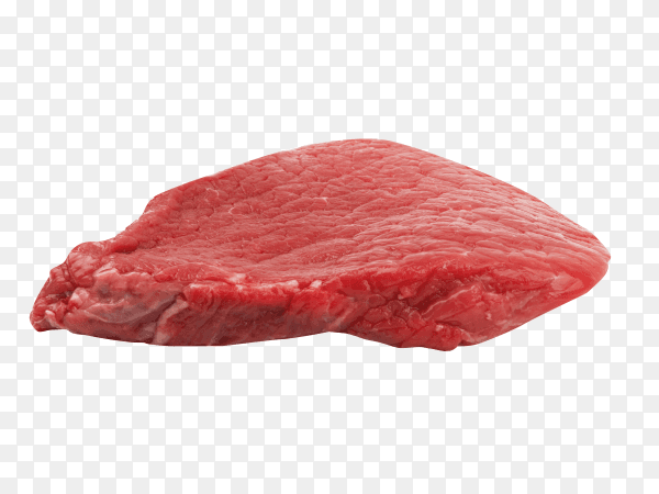 Fresh raw meat on transparent background PNG