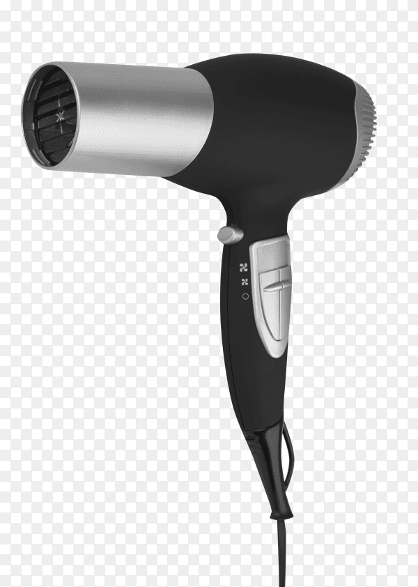 Hair dryer on transparent background PNG