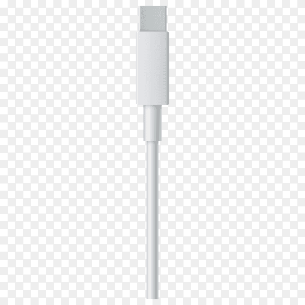 Illustration of Cell phone USB charging plug cable isolated on transparent background PNG