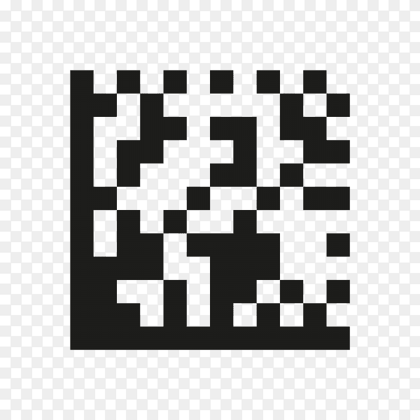 Illustration of Qr code icon on transparent background PNG