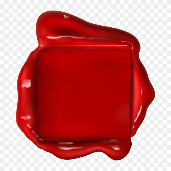 Illustration of Wax seal on transparent background PNG