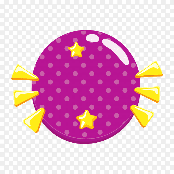 Illustration of colorful bubble for speech premium vector PNG