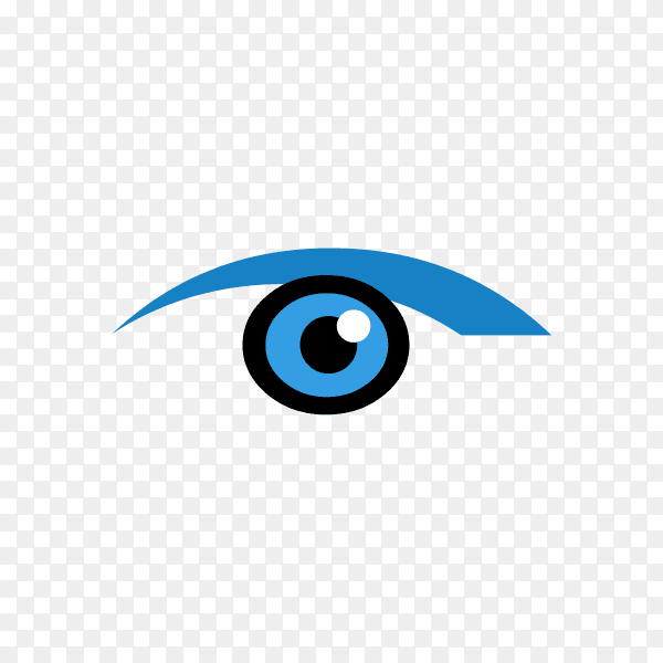 Illustration of eye icon on transparent background PNG