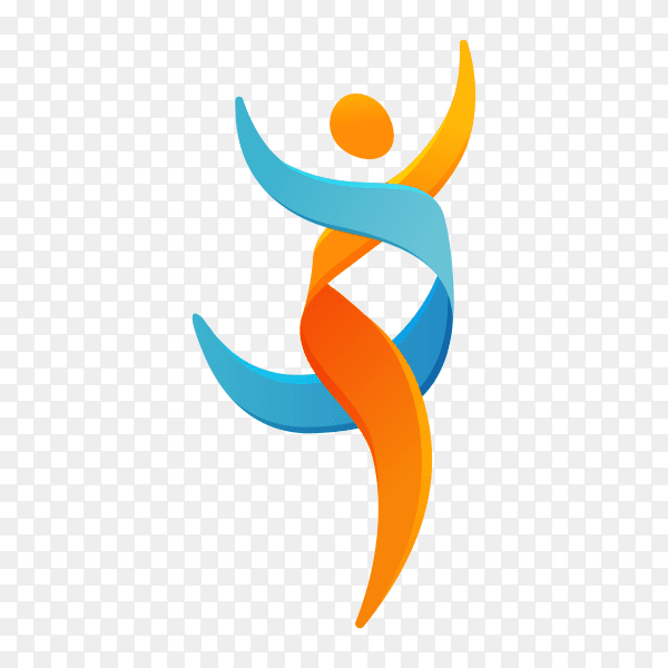 Illustration of human care logo on transparent PNG