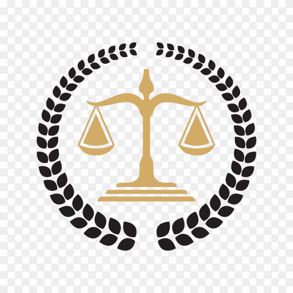 Law Firm Logo Template on transparent background PNG