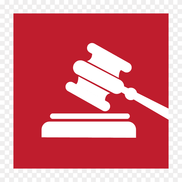 Law firm icon and symbol illustration on transparent background PNG