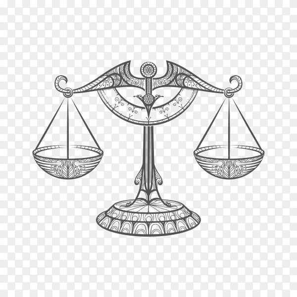 Law logo design isolated on transparent background PNG