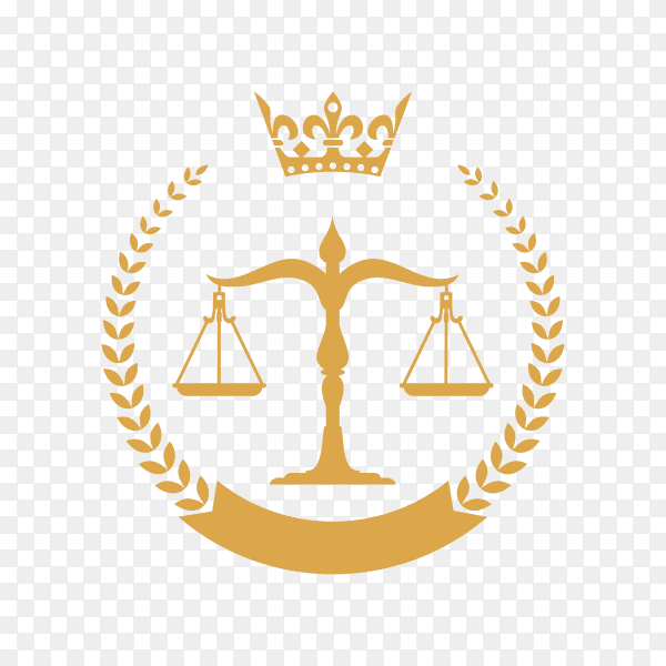 Lawyer and Law Firm Logo on transparent background PNG
