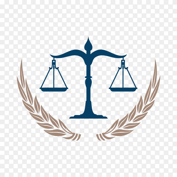 Lawyer and Law Firm Logo template on transparent background PNG