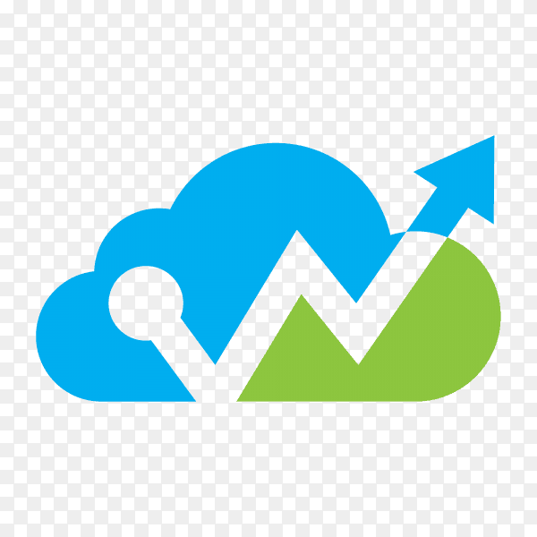 Line Chart Icon on transparent background PNG