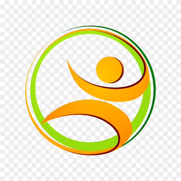 Logo template on transparent background PNG
