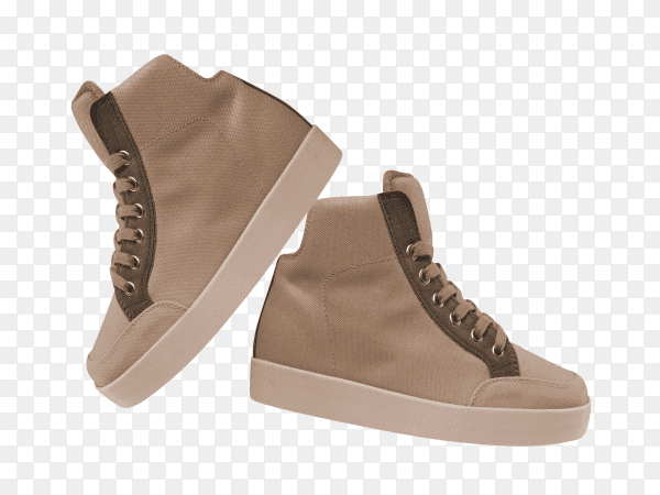Male shoes isolated on transparent background PNG