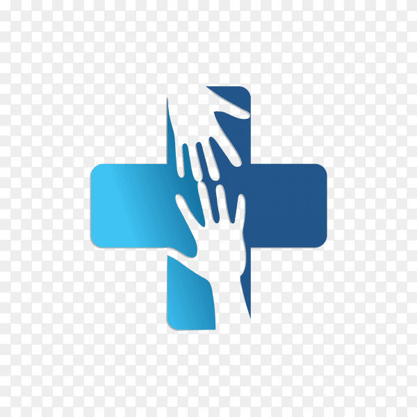 Medical logo template on transparent background PNG