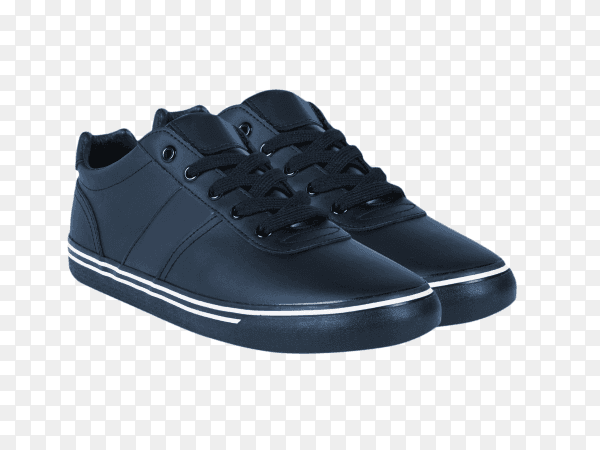 Men's fashion shoes blue on transparent background PNG