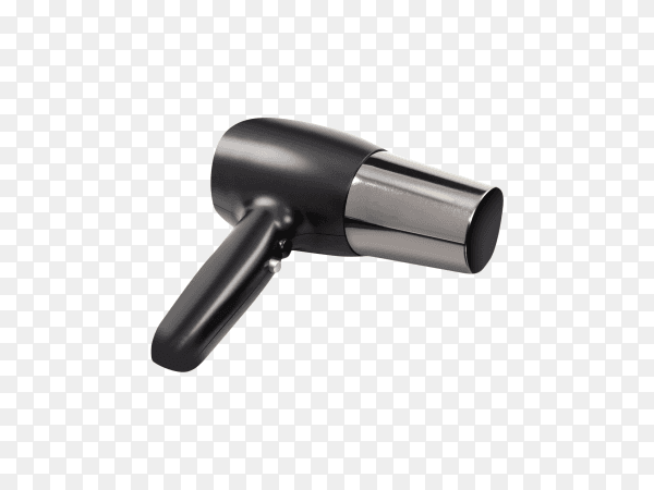 Modern hair dryer isolated on transparent background PNG