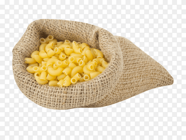 Pasta bag isolated on transparent background PNG