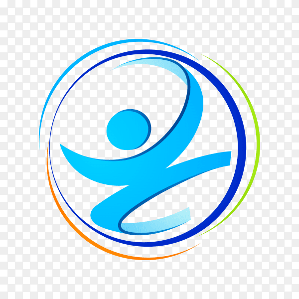 People health logo on transparent background PNG