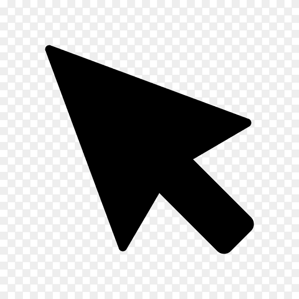 Pointer Arrow Icon Design Template. Click Sign premium vector PNG