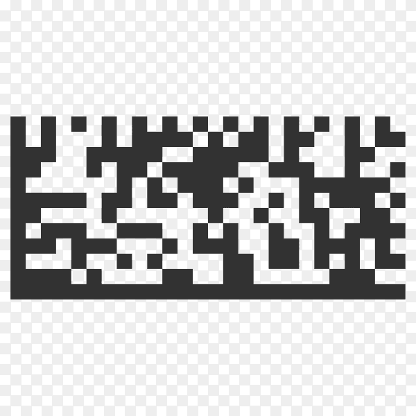 QR code sample for smartphone scanning isolated on transparent PNG