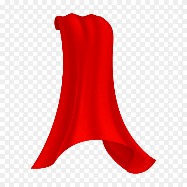 Red Cloak illustration on transparent background PNG