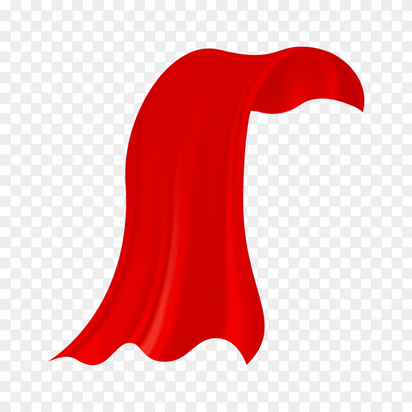 Red Cloak illustration premium vector PNG